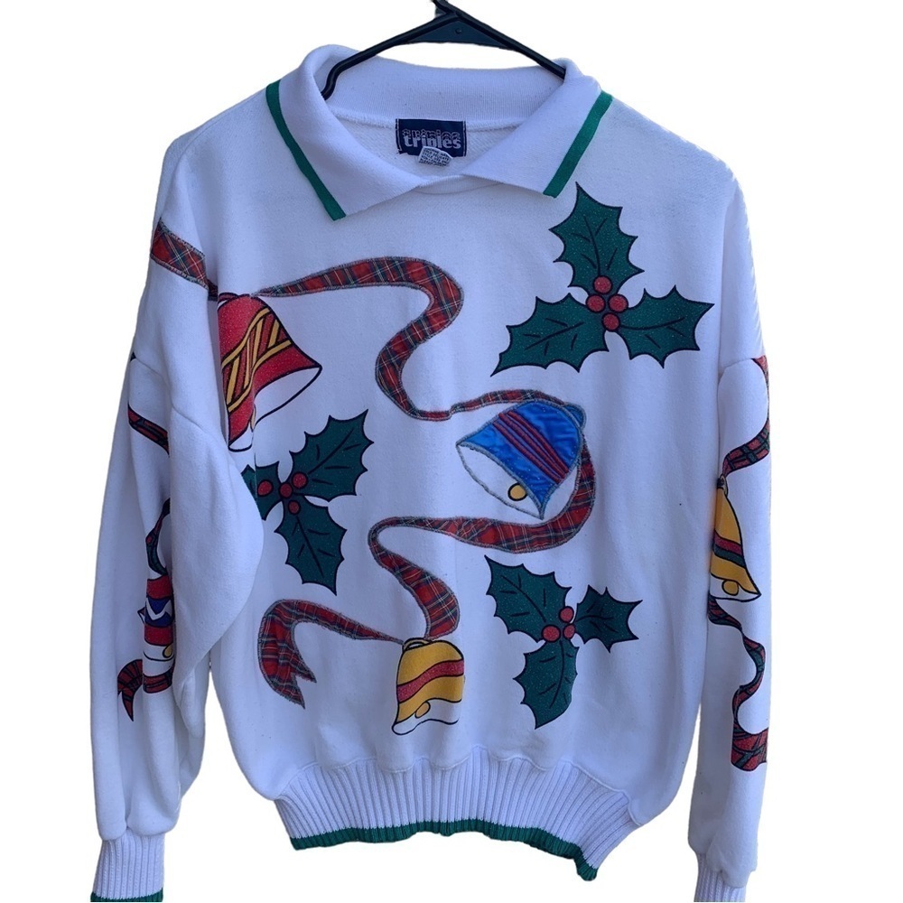 Vintage Collared Sweatshirt Christmas Holiday